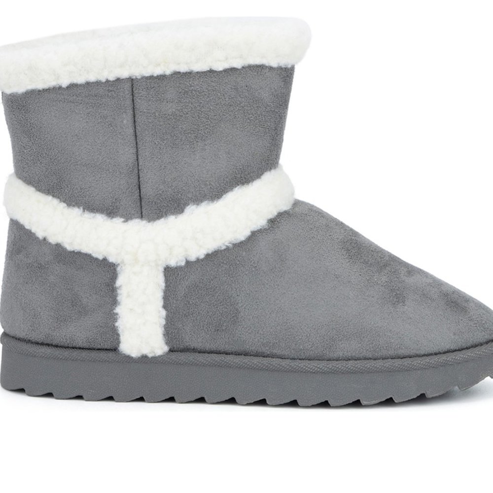 Olivia Miller - Women's Joyce Winter Boot in Grey Size 7.5 Medium